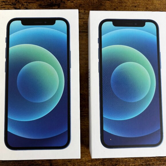 2 iPhone 12 Minis unlocked-  64GB Blue Excellent condition - Picture 1 of 5